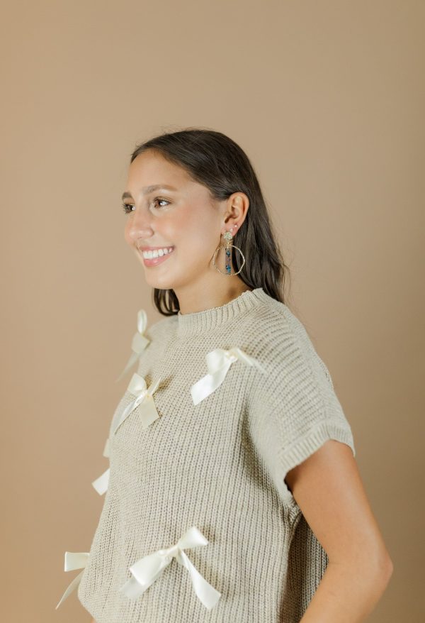 Celeste Flake Stick Hoops on Sale - Image 4