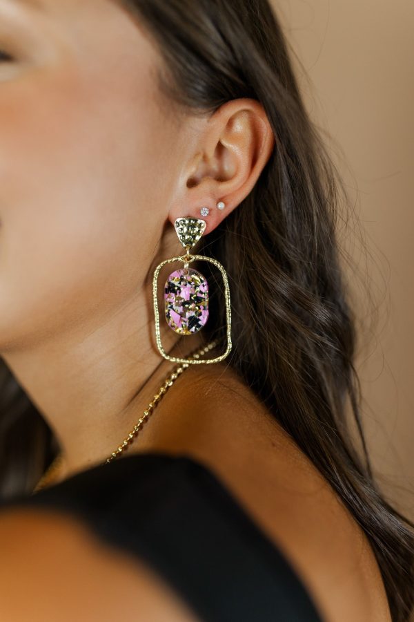Alara Flake Oval Hoops Cheap - Image 4