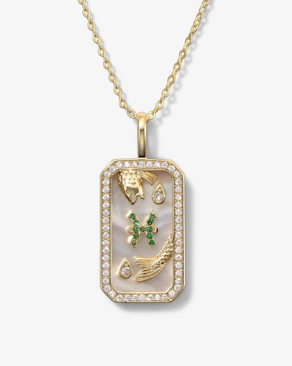 Zodiac Amulet Necklace - Gold Online