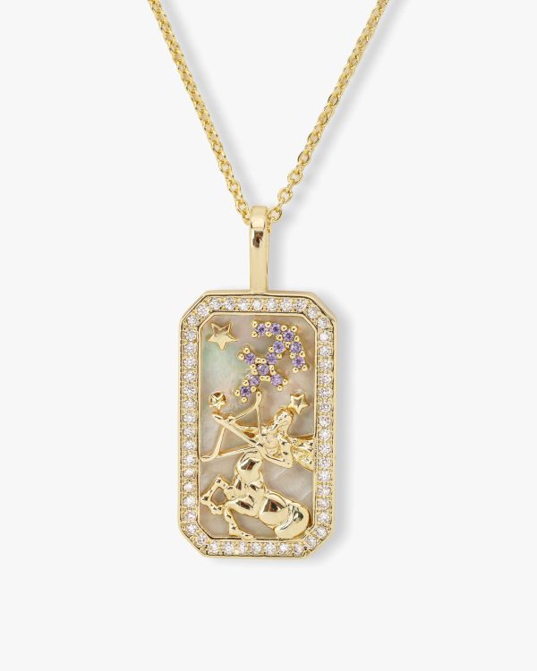 Zodiac Amulet Necklace - Gold Online - Image 4