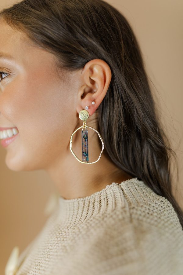Celeste Flake Stick Hoops on Sale - Image 3