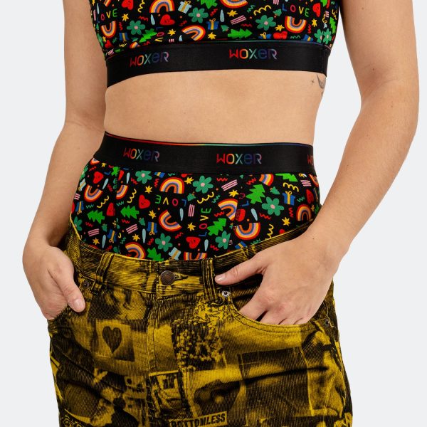 Biker High Waisted Festive For Discount - Image 5