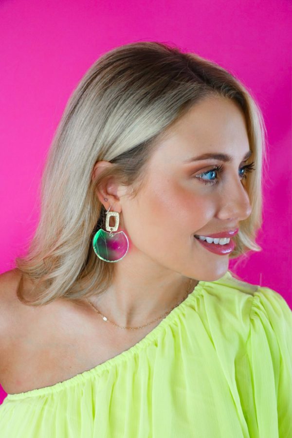 Iridescent Oval Drops Online Sale