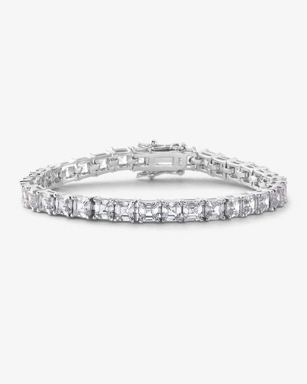 Lil Queen s Tennis Bracelet - Silver|White Diamondettes on Sale