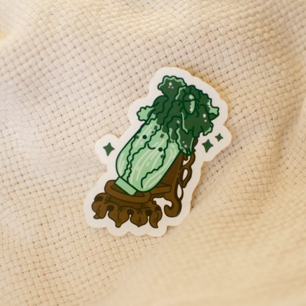 Jadeite Cabbage (Bok Choy) Vinyl Sticker Discount - Image 3