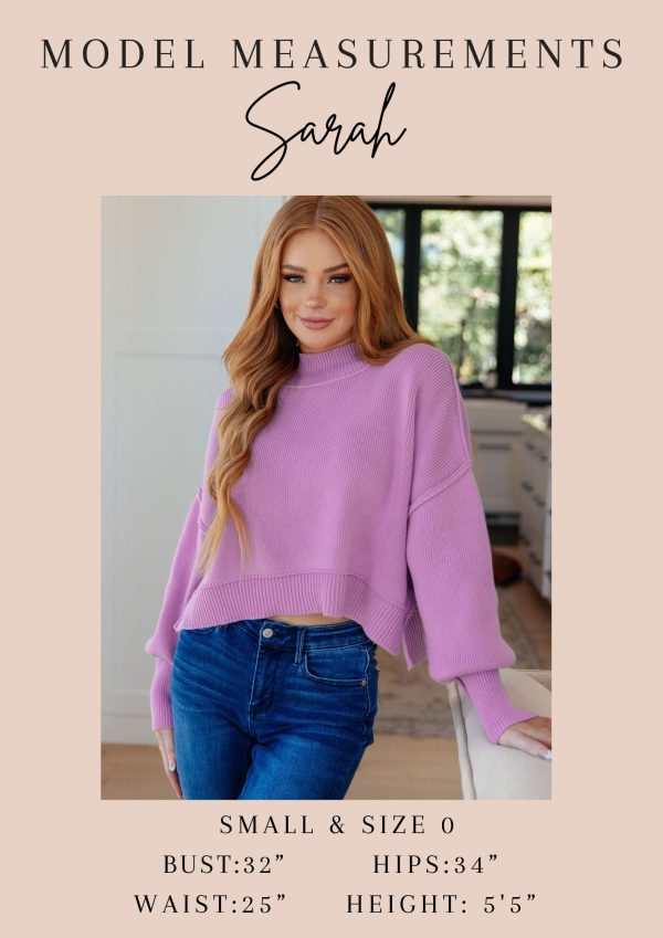 Hazel Blues® |  It s The Little Things Relaxed Scuba Pullover in Lavender on Sale - Image 5